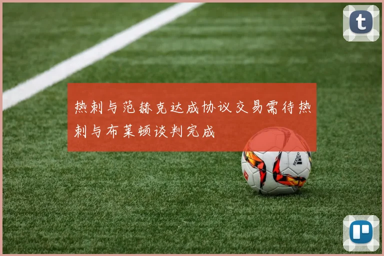 热刺与范赫克达成协议交易需待热刺与布莱顿谈判完成